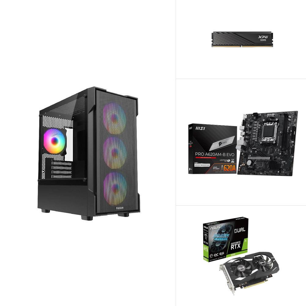 AMD R5 7500F - RTX 3050 OC 6GB - A620AM - 512GB SSD - 16GB RAM